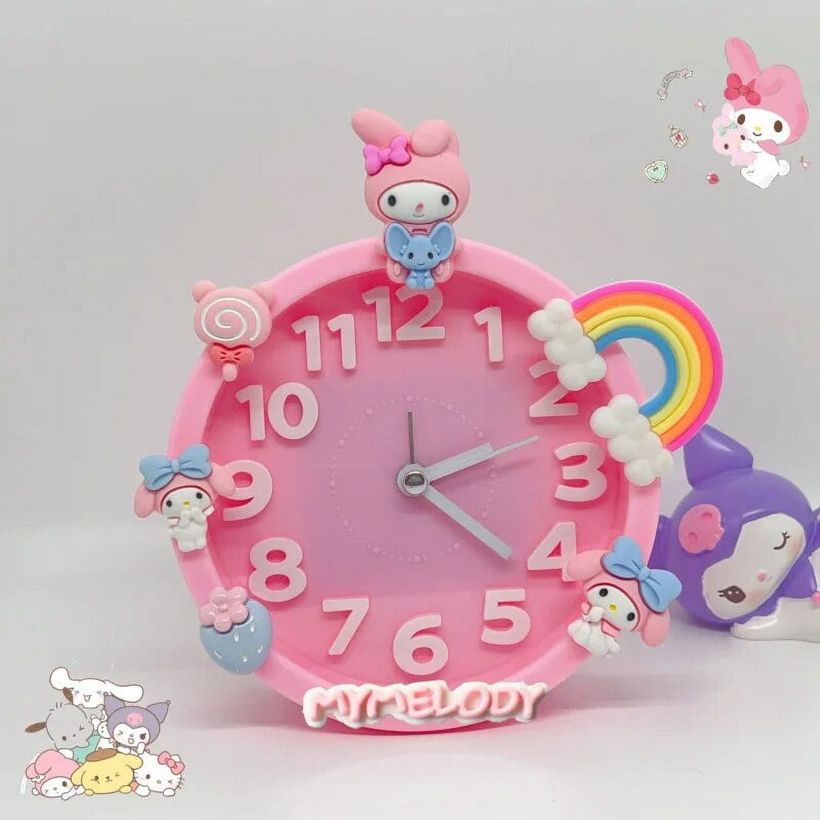 Cartoon Creative Children Alarm Clock Fashion Sanrio Cinnamoroll Kuromi