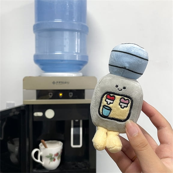 Cartoon Creative Game Console Water Dispenser Electrical Doll Plush Keychain Toy, High - Quality Plush Material Soft And Durable 5 - Inch Size Ideal Backpack