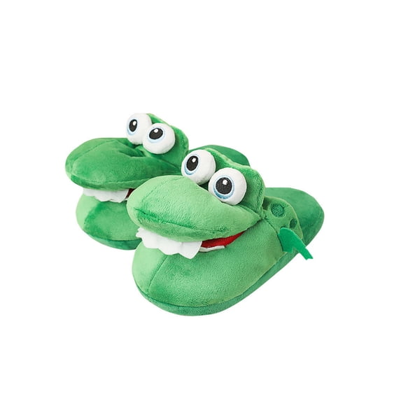 Cartoon Crocodile Home Slippers Winter Warm Fashion Women's Animal Slipper Cotton Slippers