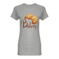 thumbnail image 1 of Cartoon Croissant Shaped T-Shirt Women -Image by Shutterstock, Female Medium, 1 of 2