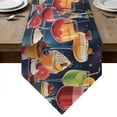 Cartoon Cupcakes Table Runner Linen Burlap Table Runner 120 Inches Long ...