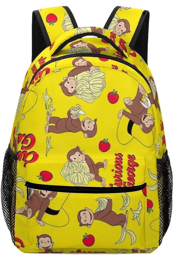 Cartoon Curious Anime Daypack Geo-rge (15) Rucksack Anime Backpack Lightweight Travel Multifunctional Unisex Celebration Present Popular Rucksack As the picture shows Free size