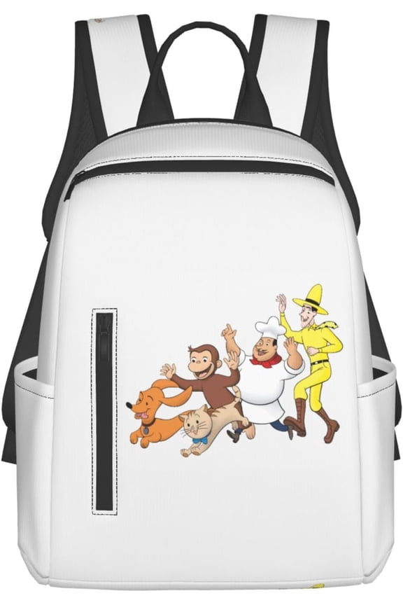 Cartoon Curious Anime Daypack Geo-rge (30) Rucksack Anime Backpack Lightweight Travel Multifunctional Unisex Celebration Present Popular Rucksack As the picture shows Free size