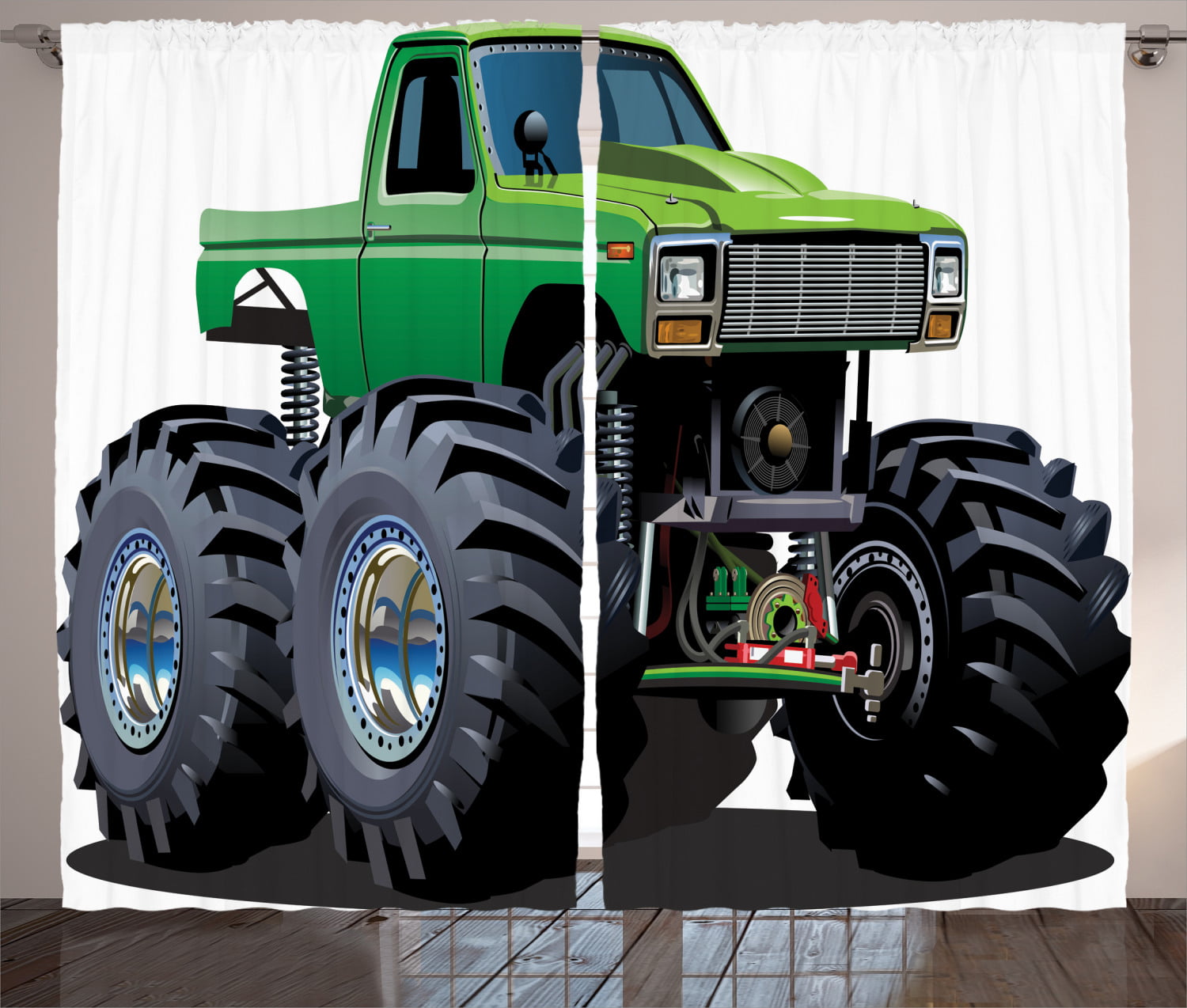 Monster Pickup Truck Cartoon