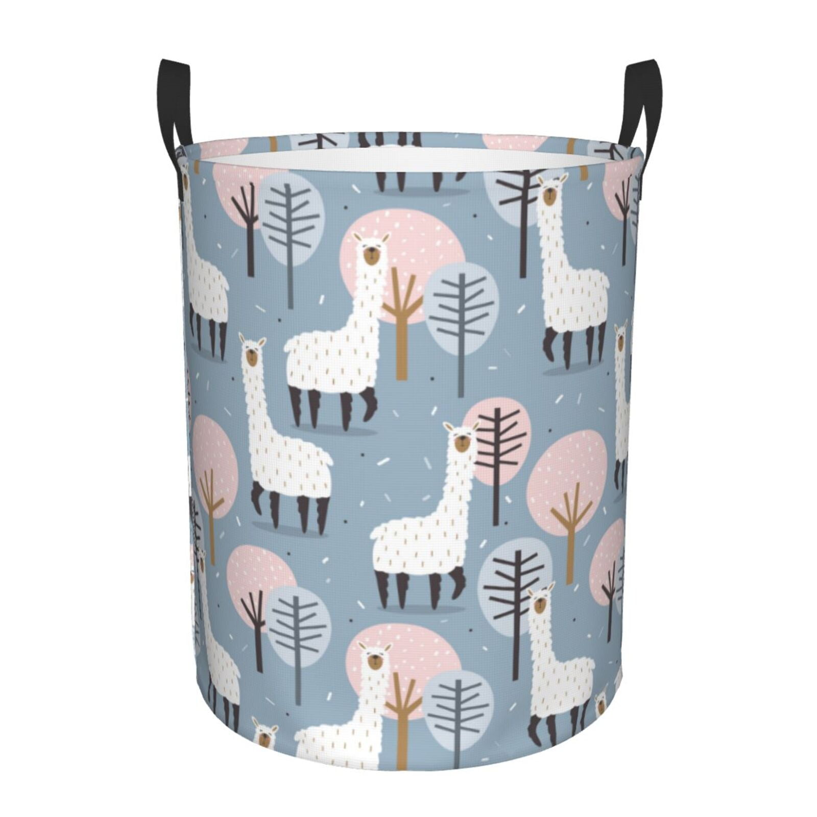 Cartoon Palm Tree Hawaiian Print Laundry Basket