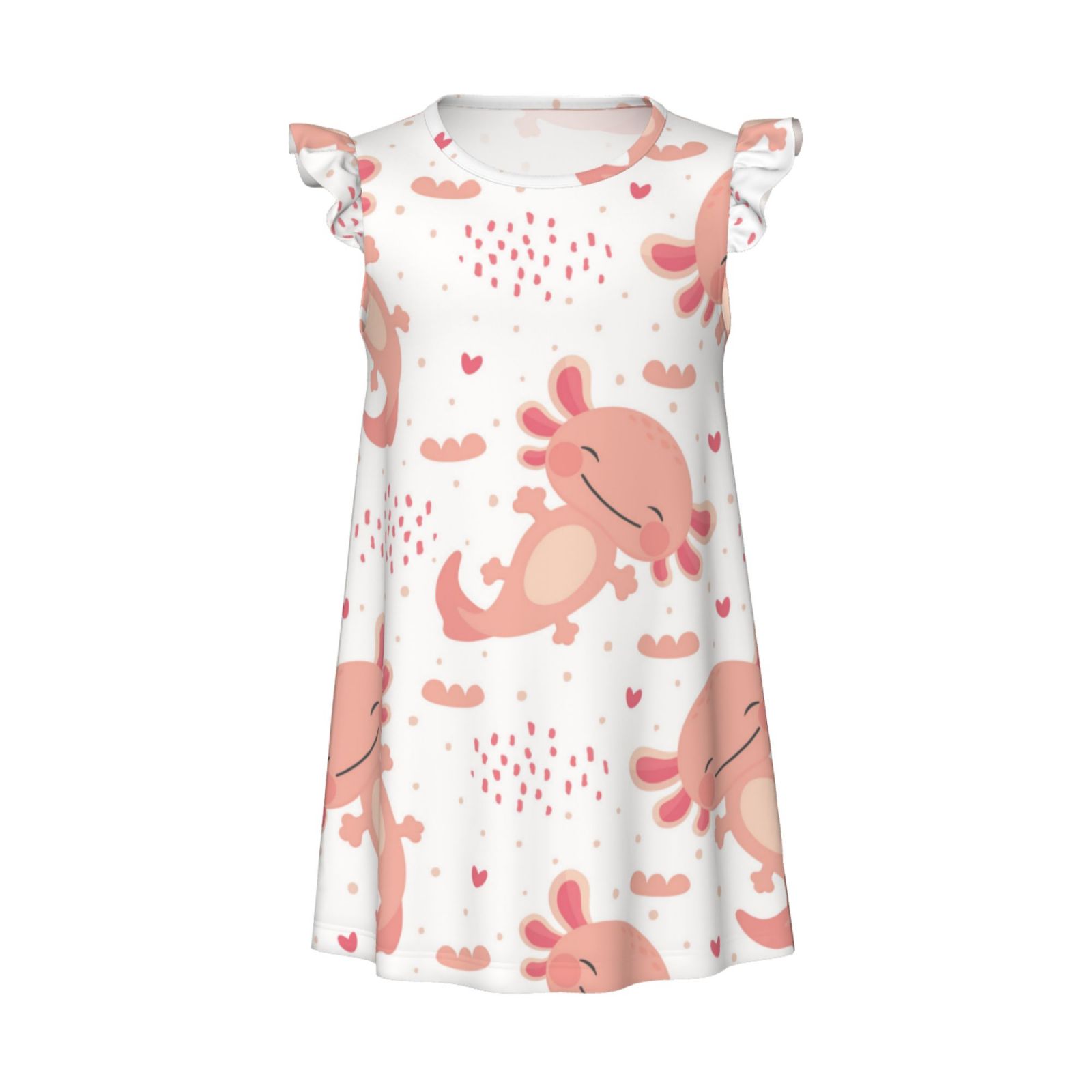 Cute Cartoon White Goose Thickened Coral Fleece Autumn Winter Nightgown main image 0