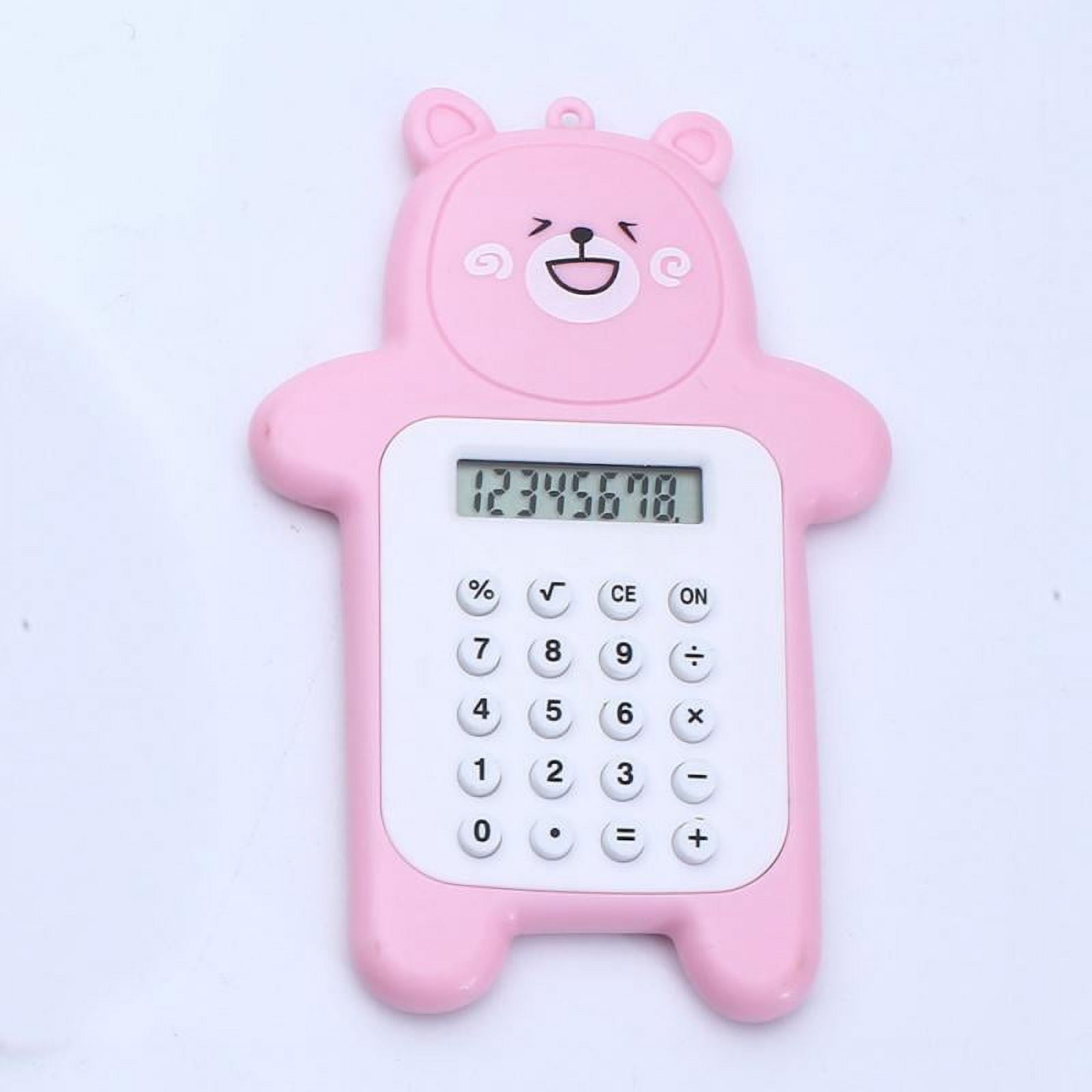 Cartoon Cute Bear Calculator Korean Fashion Mini Portable Small Pupil Computer Office Electronics Supplies