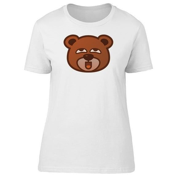 Cartoon Cute Bear Head T-Shirt Men -Image by Shutterstock, Male Small