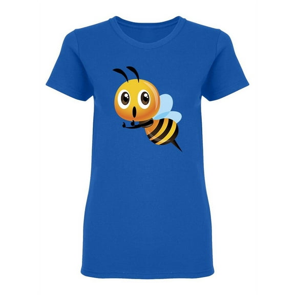 Cartoon Cute Bee Shaped T-Shirt Women -Image by Shutterstock, Female Large