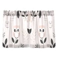 thumbnail image 1 of Cartoon Cute Bird Kitchen Curtains Tier Set 27x24 Inch 2 Panels Semi Sheer Light Filtering Privacy UV Protection, 1 of 8