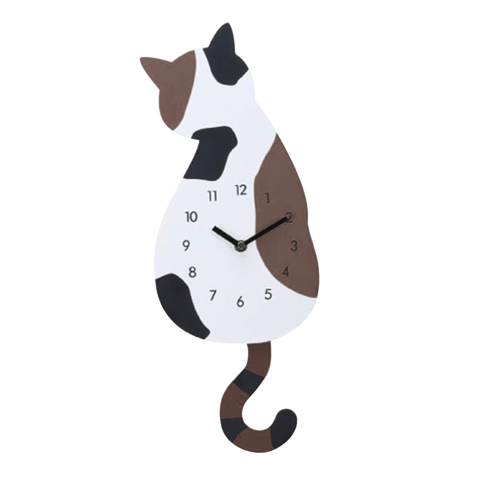 Cartoon Cute Cat Wall Clock Home Watch Way Tail Move Boxing Timer