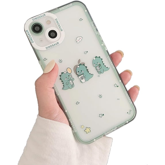 Cartoon Cute Dinosaur Clear Soft for iPhone Case (Three,iPhone 11 Pro)