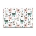thumbnail image 1 of Cartoon Cute Funny Alpaca Cactus Shaggy Area Rug, Rugs for Living Room Bedroom Non Slip Door Mat Indoor Carpet Machine Washable Nursery Home Decor Floor Mats for Entryway 60x39in-#, 1 of 5