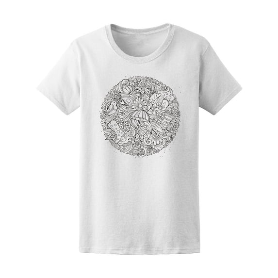 Cartoon Cute Hand Drawn Spring T-Shirt Men -Image by Shutterstock, Male 3X-Large
