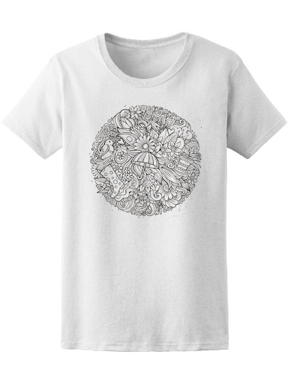 Cartoon Cute Hand Drawn Spring T-Shirt Men -Image by Shutterstock, Male x-Large