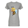thumbnail image 1 of Cartoon Cute Happy Bee Shaped T-Shirt Women -Image by Shutterstock, Female Medium, 1 of 2