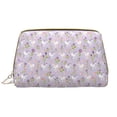 thumbnail image 1 of Cartoon Cute Horse Flower Love Makeup Bag, Large Capacity Travel Cosmetic Bag for Women Girls- Travel Toiletry Bag Leather Portable Waterproof Makeup Case Organizer with Handle, 1 of 4