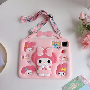 Cartoon Cute Kids Tablet Case For iPad Mini 1 2 3 4 5 6 7 Air 11 6 Pro 10.2 10.9 inch iPad Air 11inch M3 (2025) / Samsung Samsung A9 A11Plus 8.7/10.95 Silicone Pink My Melody Bracket Tablet Cover
