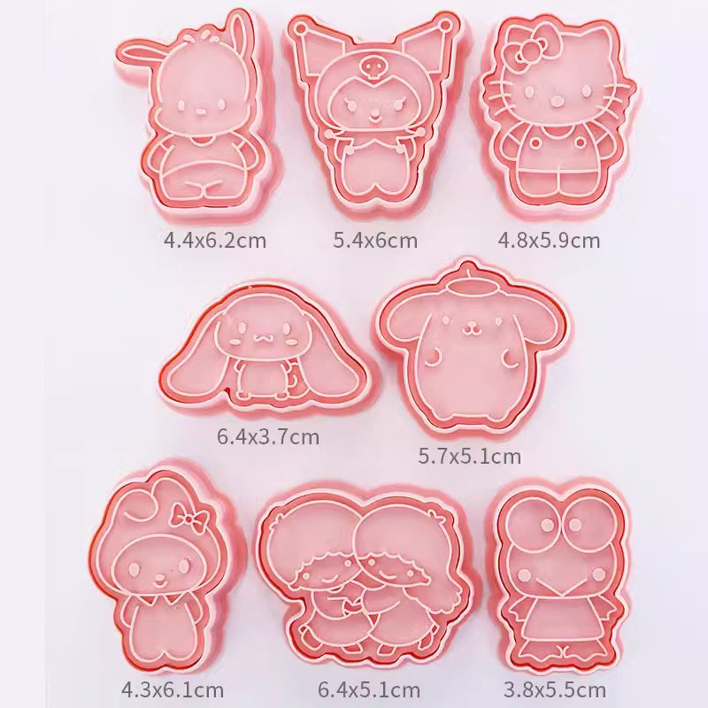 Cartoon Cute Kitty Puppy Cookie Mold Set Party Cute 3d Stereo Pressing