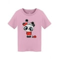thumbnail image 1 of Cartoon Cute Panda Bear Girl T-Shirt Toddler -Image by Shutterstock,  4 Toddler, 1 of 2