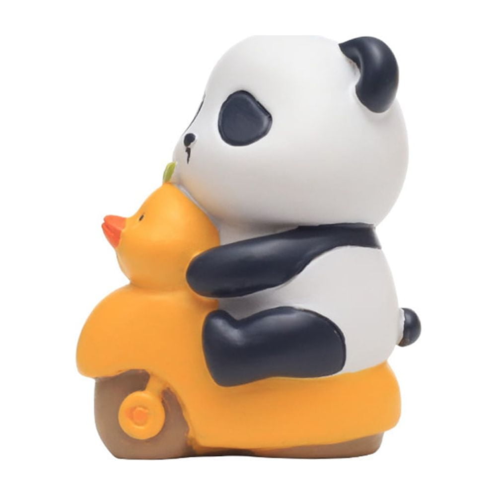 Cartoon Cute Panda Resin Knickknacks Table Car Decoration Ornaments Small Doll Cake Decoration