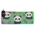 thumbnail image 1 of Cartoon Cute Panda Wireless Charging RGB Gaming Mouse Pad Large Keyboard Mat Rubber Base 13 Light Modes, 1 of 6