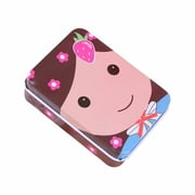 Cartoon Cute Peninsula Iron Box Postcard Tinplate Storage Box Jewelry Accessories Hairpin Storage Iron Box For Women Girls