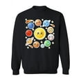 thumbnail image 1 of Cartoon Cute Planets Design Sweatshirt Women -Image by Shutterstock, Female XX-Large, 1 of 4