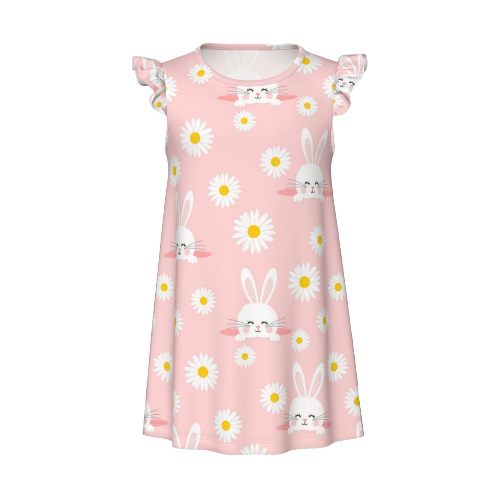 Pink Rabbit Print Nightwear