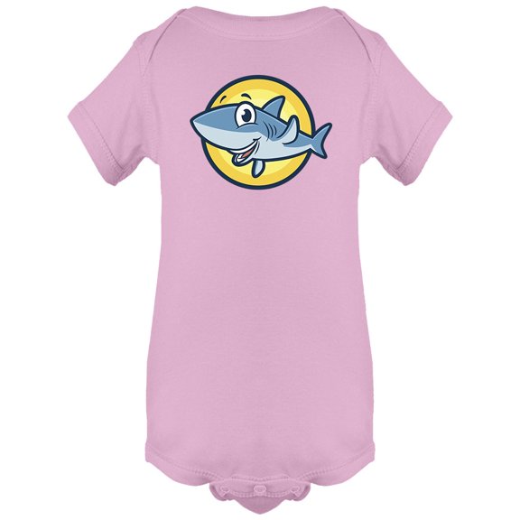 Cartoon Cute Shark Mascot Bodysuit Infant -Image by Shutterstock,  18 Months