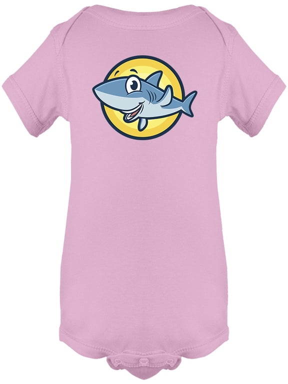 Cartoon Cute Shark Mascot Bodysuit Infant -Image by Shutterstock, 18 Months