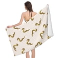 thumbnail image 1 of Cartoon Cute Snake Bath Towel, Highly Absorbent towels for bathroom Quick Drying Microfiber Bath Towels for Body, Soft Shower Towels for Sport, Yoga, SPA, Gym 27x55in, 1 of 5