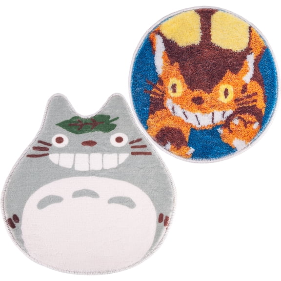 Cartoon Cute Totor0 Floor Mat Animation Perimeter 15.7Inch Bathroom Non-slip Skin-friendly Foot Bedroom Mat Thickened Mat Room Deco for Fans Friends