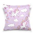 thumbnail image 1 of Cartoon Cute Unicorn Throw Pillow Covers Couch Pillowcases Decor for Bed Sofa 16" x 16", 1 of 7
