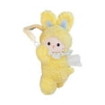 thumbnail image 1 of Cartoon Cute Yellow Plush Doll Car Tissue Box With Soft Stuffed Cover - Multi-Functional Drawstring Tissue Dispenser & Decorative Bag For Car Interior Decoration - For Vehicle, 1 of 5