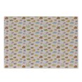 thumbnail image 1 of Cartoon Cutting Board, Toys Teddy Bears and Ducks with Shoes and Socks on a Pastel Background, Decorative Tempered Glass Cutting and Serving Board, Small Size, Multicolor, by Ambesonne, 1 of 1