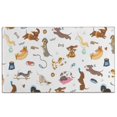 thumbnail image 1 of Cartoon Dachshund Door Rugs,Washable Non Slip Door Mats Indoor,Decorative Door Mats,Entry Mat Indoor for Entrance,Bedroom,Kitchen,Bathroom,17"x30", 1 of 6