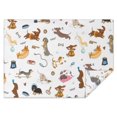 thumbnail image 1 of Cartoon Dachshund Rectangle Tablecloth 60"x84",Waterproof Polyester Rectangle Table Cloth, Wipeable Spillproof Polyester Tablecloth for Dining, Camping, Indoor and Outdoor, 1 of 5