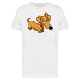 thumbnail image 1 of Cartoon Dachshund Sad T-Shirt Men -Image by Shutterstock, Male 3X-Large, 1 of 2