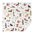 thumbnail image 1 of Cartoon Dachshund Square Tablecloth,Waterproof Square Table Cover,Wipeable Spillproof Washable Table Cover for Home Kitchen Party Decor 60"x60"(152x152cm), 1 of 6