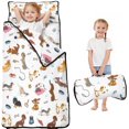 thumbnail image 1 of Cartoon Dachshund Toddler Nap Mats for Kids Preschool,Sleeping Mat Bag or Kids,Toddler Sleeping Bag,Toddler Nap Mat or Daycare, 1 of 6