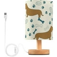 Cartoon Dachshunds Office Lamp, Bed Side Table Lamp, Small Bedside Lamp ...