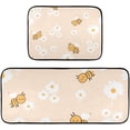 thumbnail image 1 of Cartoon Daisy Kitchen Rug Mats 2PCS Non Slip 47" x 20" + 28" x 20" Kitchen Carpet Floor Mat Hallway Rugs Anti Fatigue Doormat Home Decor, 1 of 7