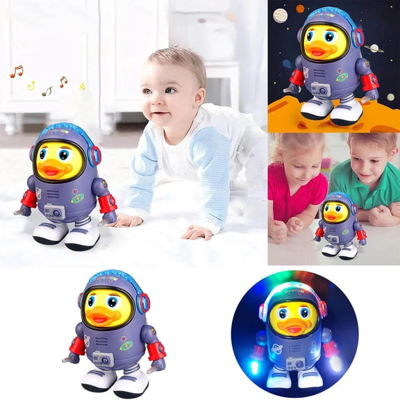 Jialinnn Electronic Pet Dancing Space Swinging Toy with Colorful Lights Music, Purple