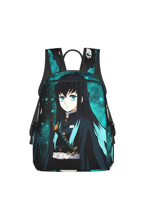 Cartoon Demon Slayer Backpacks Large Capacity Travel Backpack Book Bag Laptop Bag Lightweight School Daypack