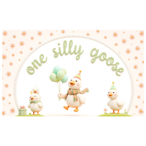 Cartoon Design Birthday Banner Colorful Animal Theme Kids Party Duck Decoration for Children's Birthday Celebration Indoor Event Garden Party