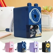 Cartoon Design Desktop Pencil Sharpener with Automatic Feed and Detachable Shavings Tray, Effortless Sharpening Tool for Smooth Writing