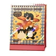 Cartoon Desk Calendar 2025 Bread Pattern Design 14 Months Academic