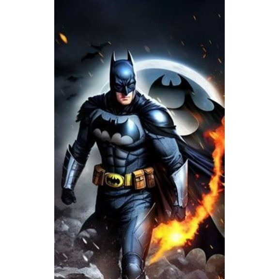 Cartoon Diamond Painting Kits, Batman Diamond Art Kits for Adults Beginner, Diamond Art Supplies for Gift Home Wall Decor 16x12inch