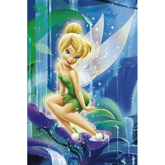 Cartoon Diamond Painting Kits, Tinker Bell Diamond Art Kits for Adults Beginner, Diamond Art Supplies for Gift Home Wall Decor 16x12inch